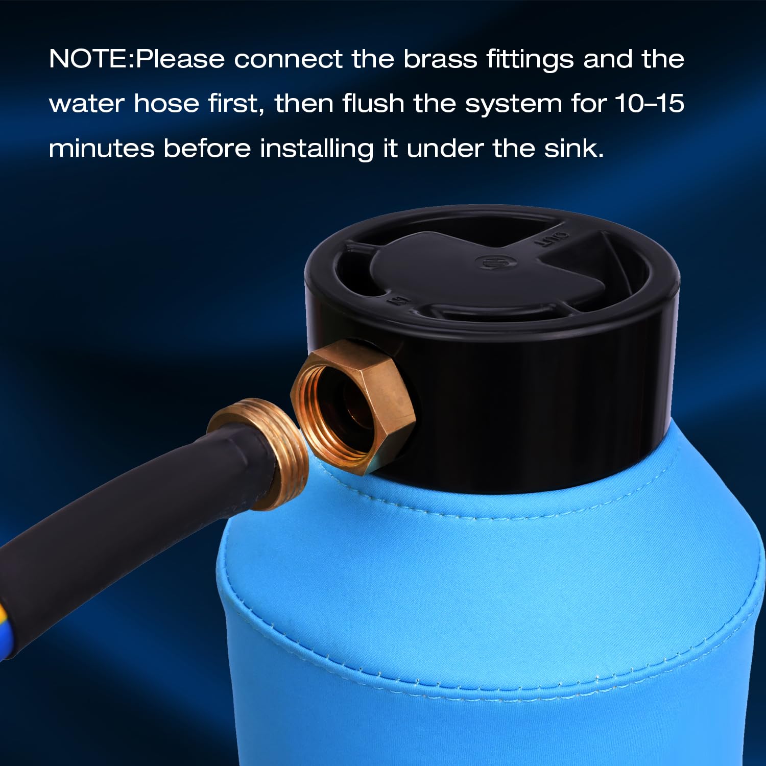 H&G Lifestyles Under Sink Water Filter System,Reduces PFAS, PFOA/PFOS, Lead, Chlorine, Bad Taste & Odor,with NSF 42/53 KDF GAC,with 3/8" Quick Connection Easy Installation,300,000 Gallons