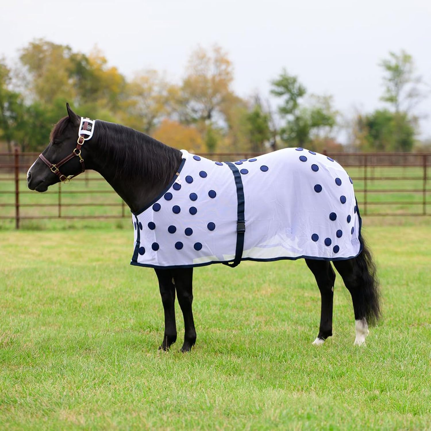 PROFESSIONAL'S CHOICE Magnetic Horse Blanket - Mesh Coverage, 78" image 4