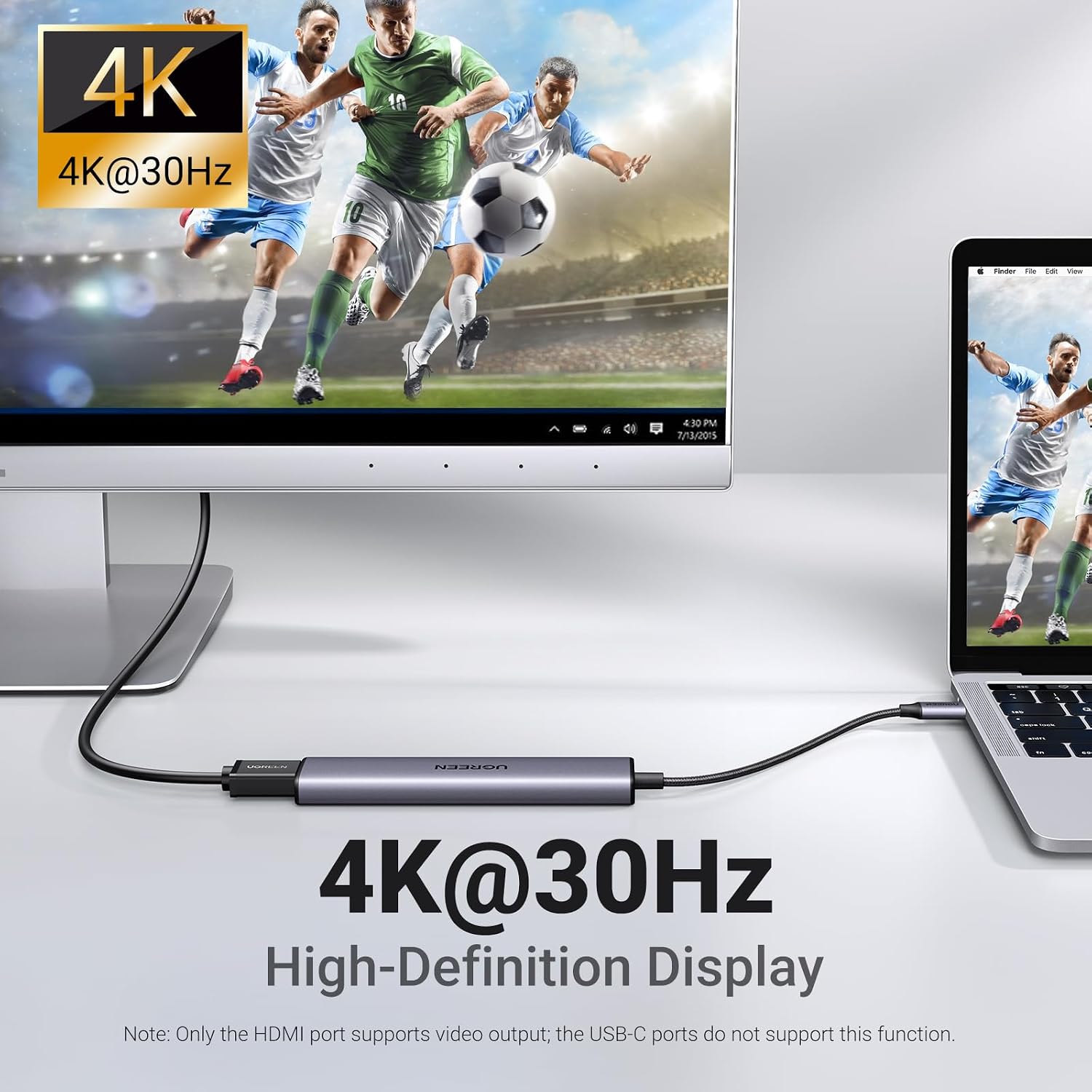 USB C Hub, 5-in-1 USB Hub for Laptops (CM478) thumbnail 4