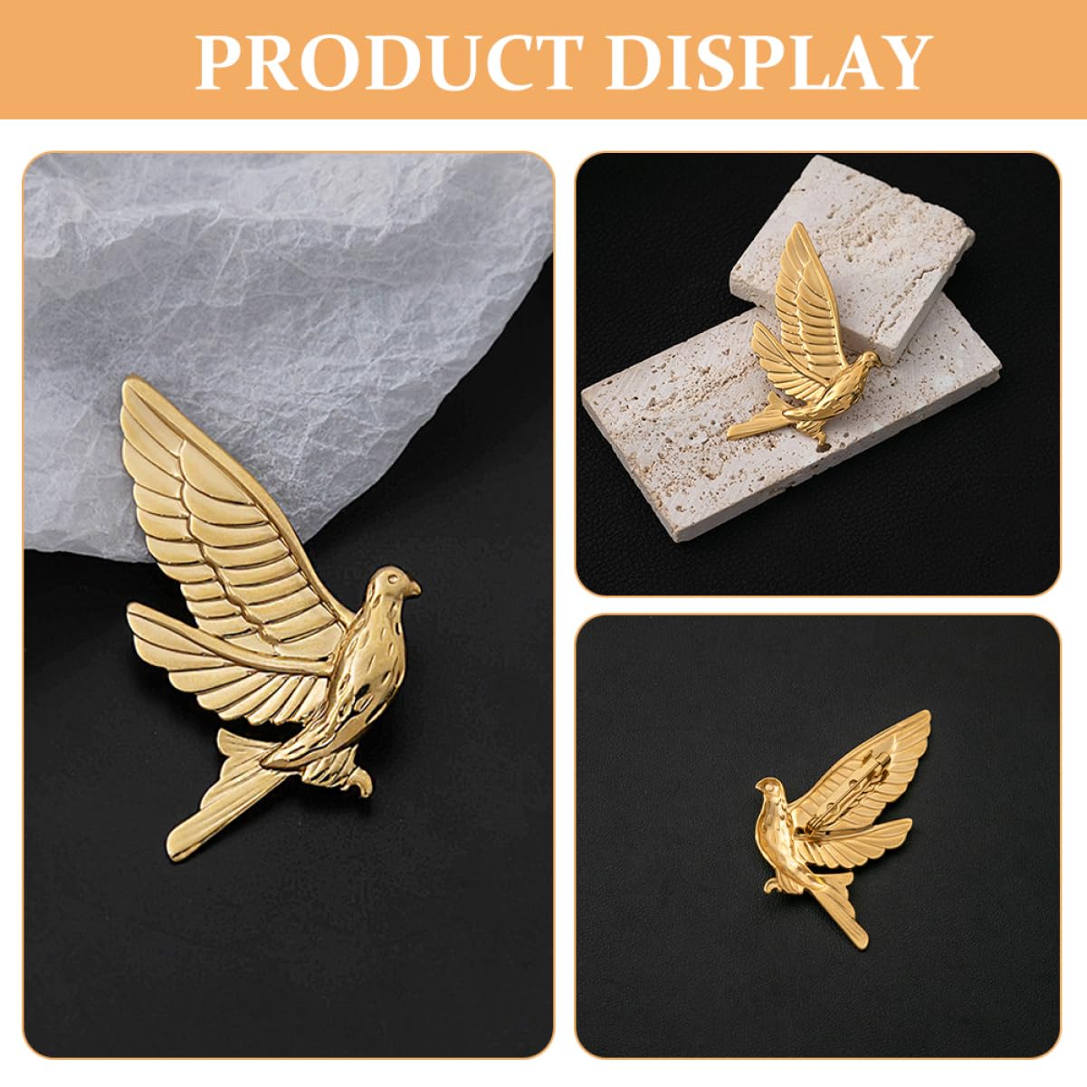 5pezzi Spilla Decorativa Per Cappello Forma Di Colomba Accessorio Elegante Per Cerimonie Compleanni e Occasioni Speciali Spilla Multifunzionale Resistente Perfetta Per