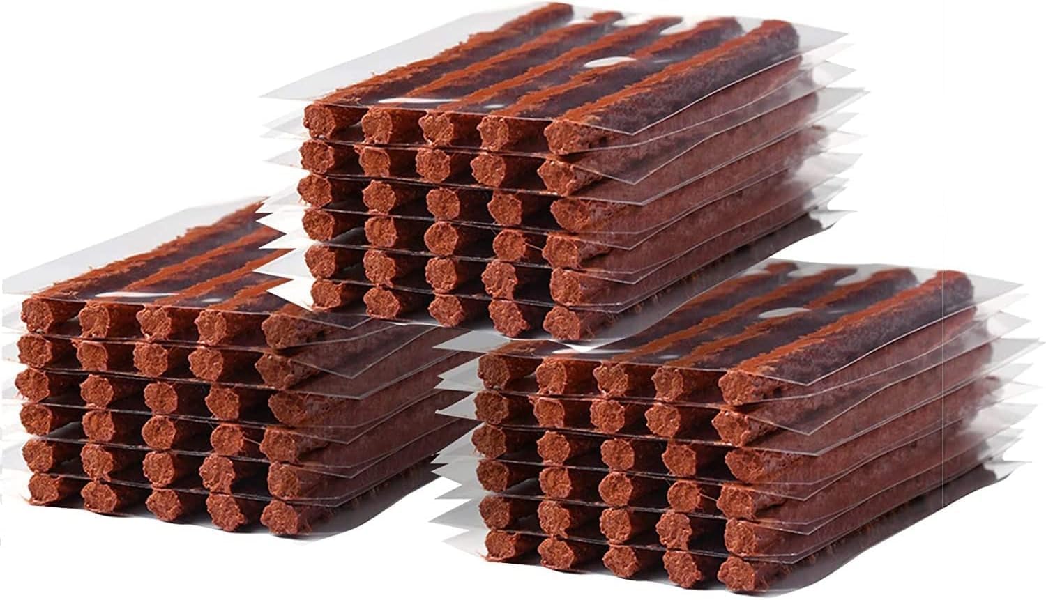 PINKJOY 90 Pack Tire Repair Strings Black (100 x φ6 mm), Automotive Tool Tire Repair Plugs for Tubeless Off-Road Tires Car, Bike, ATV, UTV, Wheelbarrow, Mower