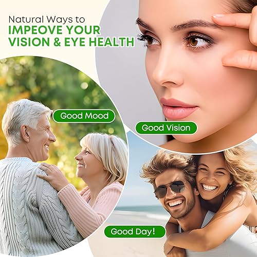 Miniatura 4 de Luteína 20 mg con gomitas de zeaxantina, luteína y zeaxantina suplementos con vitaminas oculares C, E, arándano para la salud ocular - 60 unidades