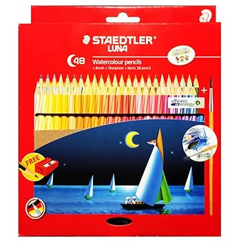 ステッドラー　ルナ　STAEDTLER LUNA 水彩色鉛筆 48色 Amazon | Staedtler Luna Colour Pencils 48 Shades | 色鉛筆