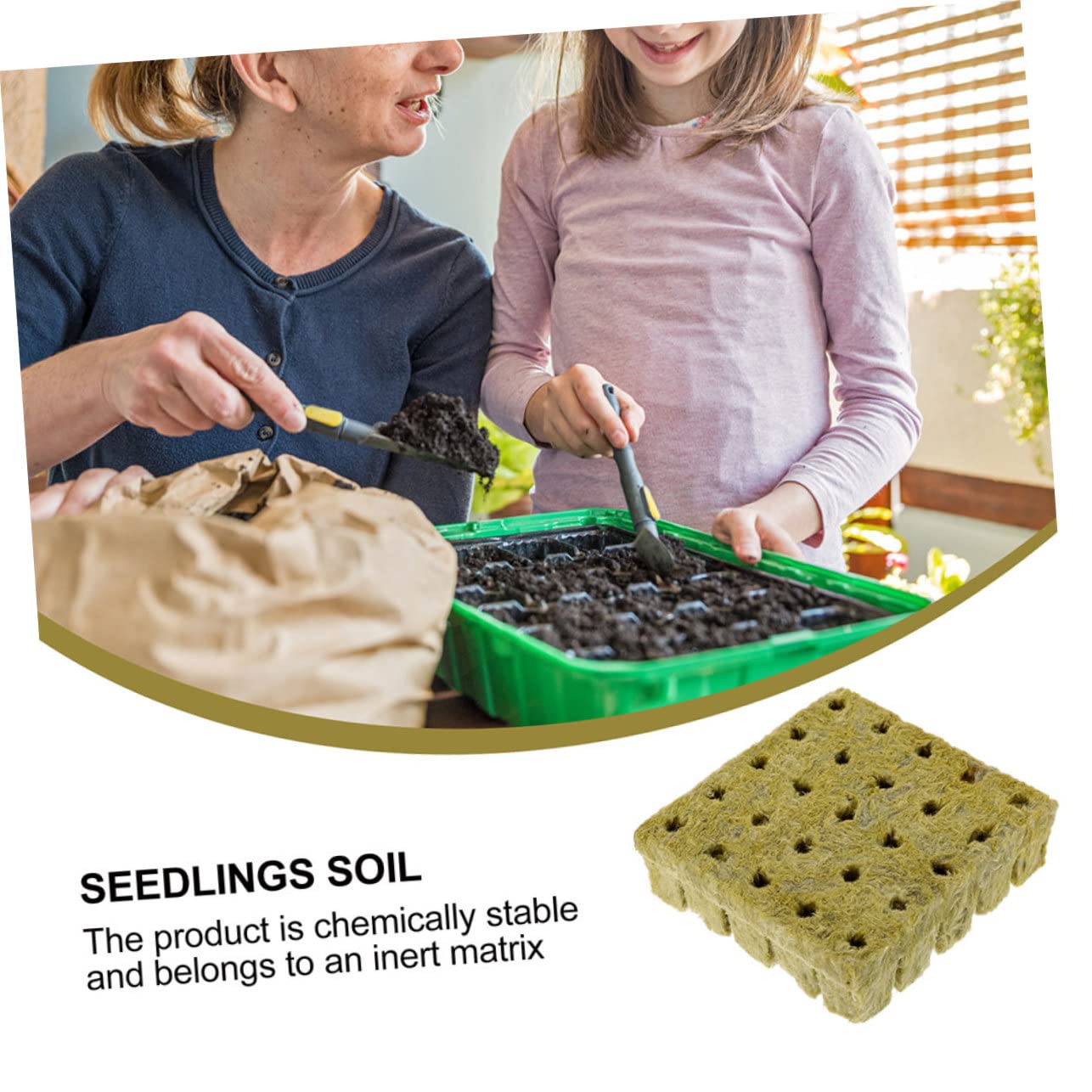 TOYANDONA 2 Series Cubos De Hidropónicos Bloques De Propagación para Jardinería Material Seguro Y Transpirable para Iniciación De Plantas Y Esquejes 50 Piezas*2