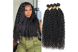 24 26 28 30 Inch Brazilian Water Wave Human Hair 4 Bundles