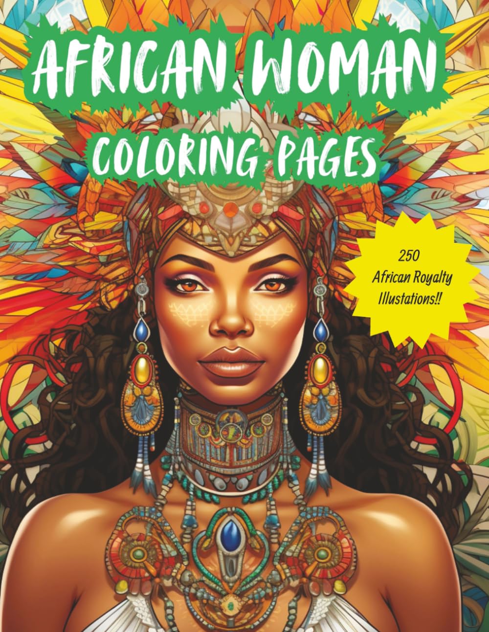 African Woman Coloring Pages