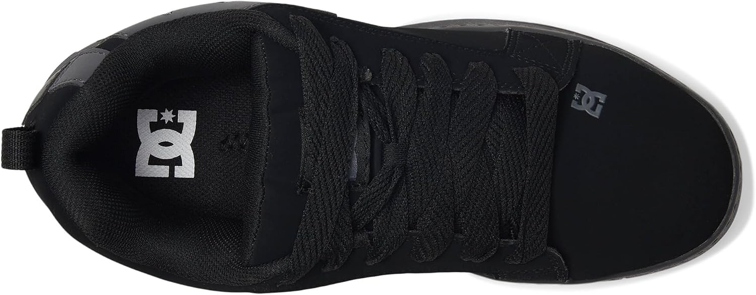 DC Mens Court Graffik Work Black and Grey Composite Toe Boots
