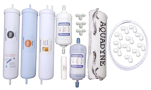 Aquadyne Filter Service Kit for Kent Grand 7 Litre Mineral RO UV UF Water Purifier (Bright White)