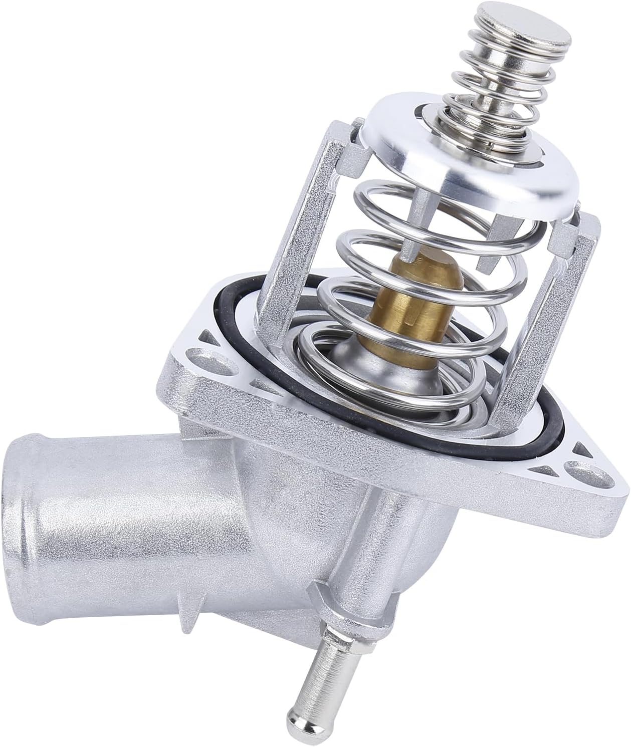 Upgrade Aluminium Thermostat Housing Assembly(1PCS).Replaces Part # 12674639 15-11125.Fit for 2014-2020 Chevy Silverado 1500 & Suburban & Tahoe,GMC Sierra 1500 & Yukon & Yukon XL & Cadillac Escalade.