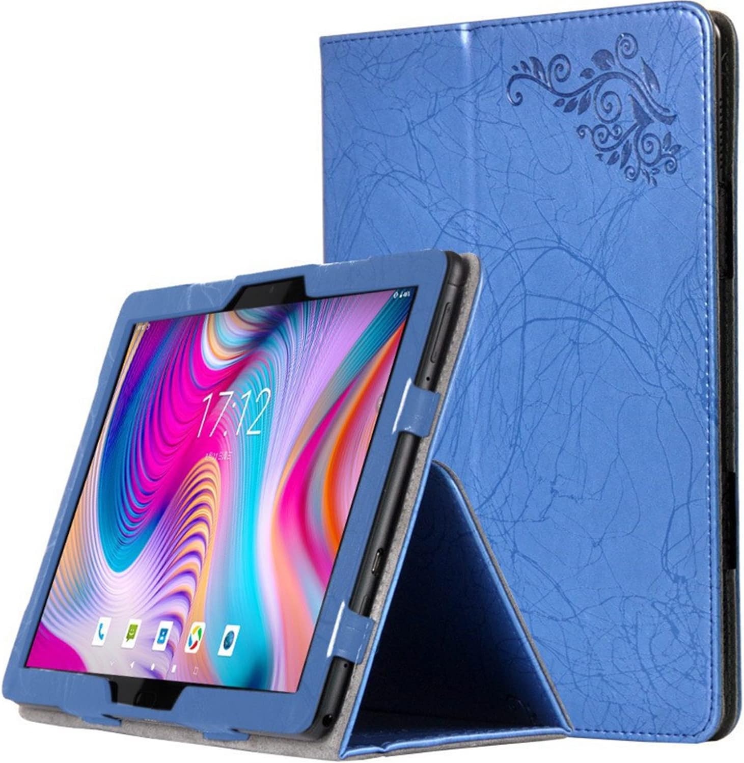 Compatible with Case for TCL TAB PRO 5G, Ultra Slim Lightweight TPU Silicone Soft Shell Magnetic Cover Case with Stand for MediaPad M5 Lite Tablet case (Blue)