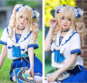 Amazon.co.jp: [milky time] ウィッグ付き 原神 バーバラ コスプレ
