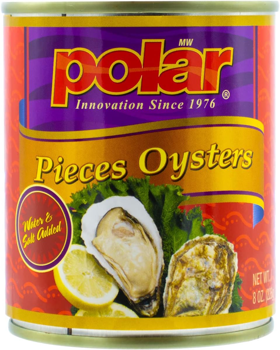Oysters Pieces, 8-Ounce Cans (Pack of 12), Oyster Pieces (100-74027-021741)