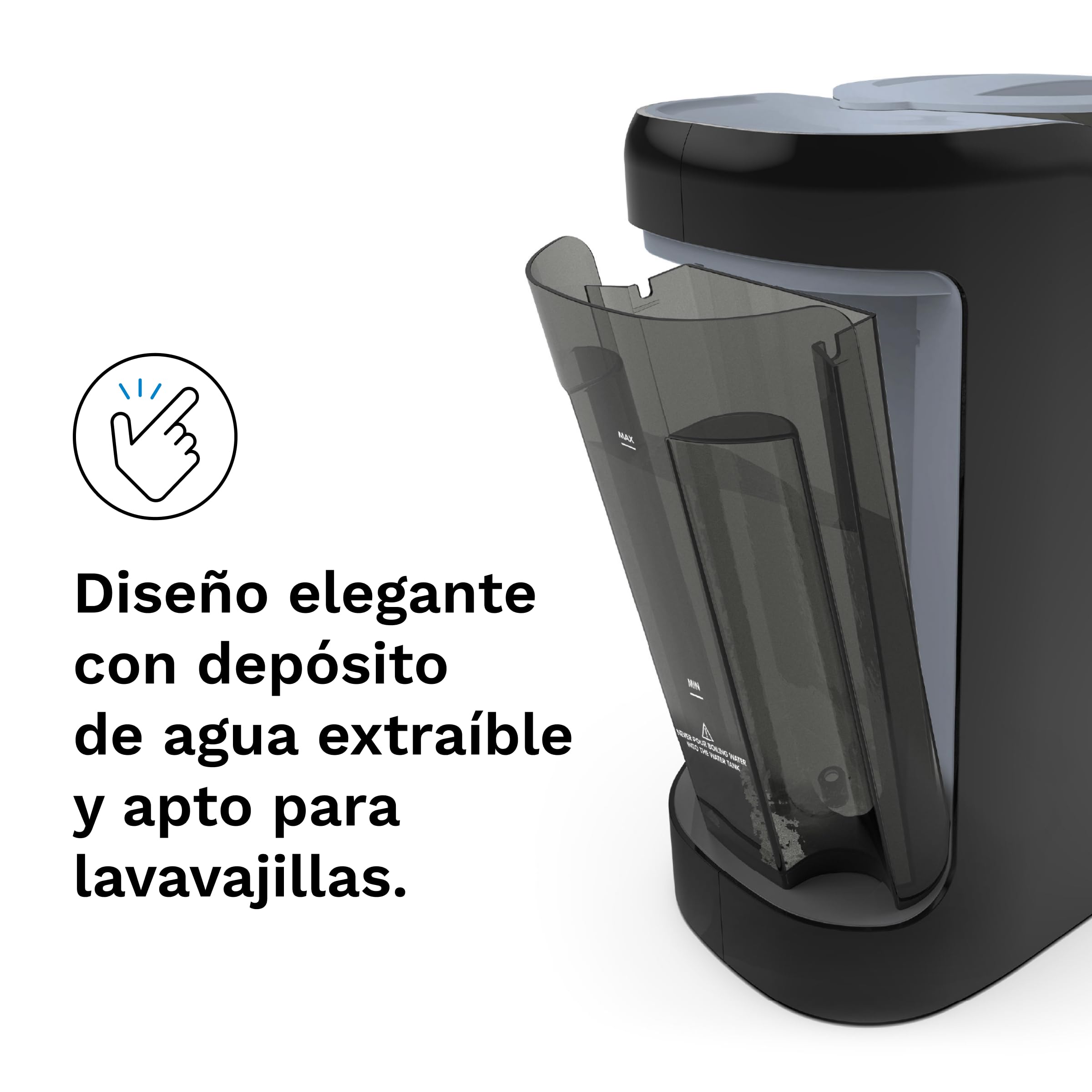 Baby Brezza - Formula Pro Advanced (Preparador de Biberones y Dispensador de Fórmula) - Automático - Dosifica Y Mezcla Agua Caliente Y Leche En Polvo Con Sólo Pulsar Un Botón (Slate)