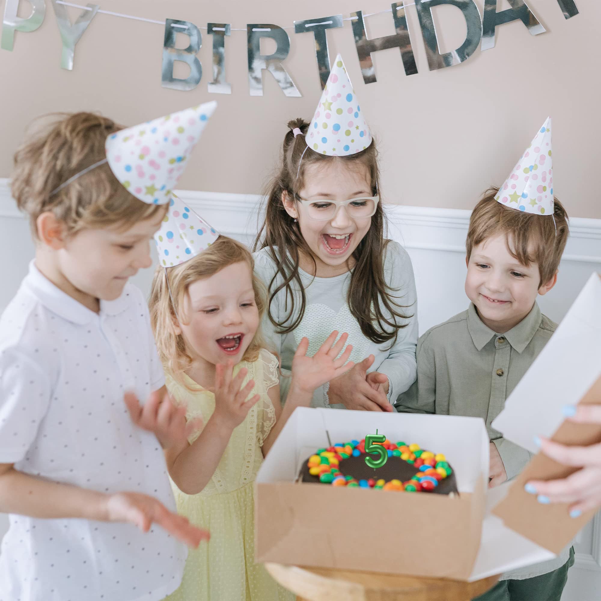 Vela verde con número 8 para cumpleaños, velas con números 3D para decoración de tartas de cumpleaños, bodas, aniversarios, celebraciones