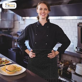 PRICE BEATER Unisex Professional Full Sleeves Chef Jacket, Breathability and Comfort, Resists Wear and Tear, Tailored for Restaurant Staff, Caterers, Bakers, And Food Service Workers