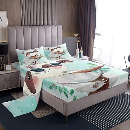 Miniatura 12 de Juego de sábanas japonesas Ukiyoe para niños, diseño oriental de olas oceánicas con bolsillo profundo, sábana bajera ajustable para niños y niñas,