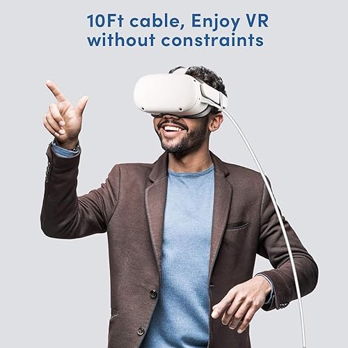Miniatura 4 de Deegotech Cable Link de 10 pies, USB 3.0 Gen 1 USB C Link Cable compatible con auriculares MetaOculus Quest 2 VR, transferencia de datos de alta