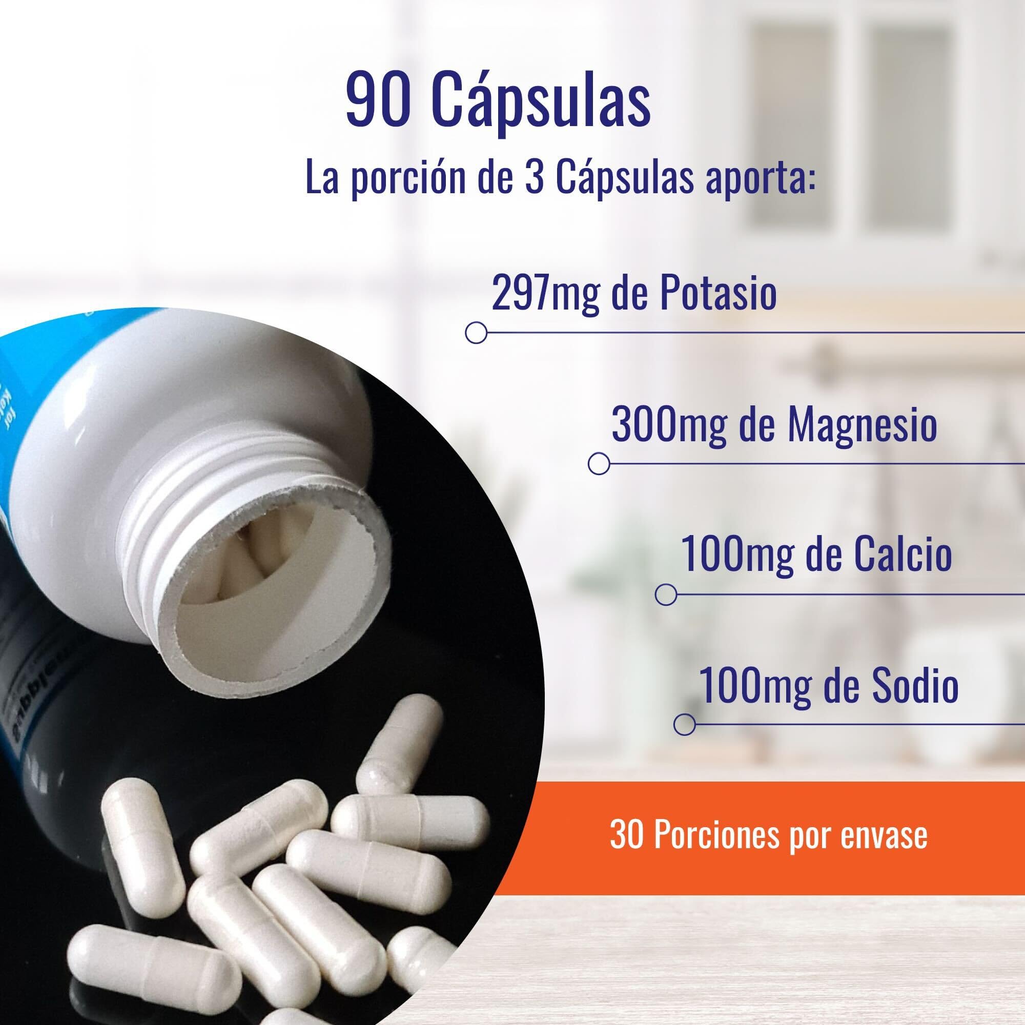 Nutri-Align Electrolitos Cetogénicos | 90 Cápsulas | Electrolitos de Sodio, Potasio y Magnesio | Electrolitos Sin Azúcar 300mg de Citrato de Magnesio, 297mg de Potasio y 100mg de Calcio y Sodio