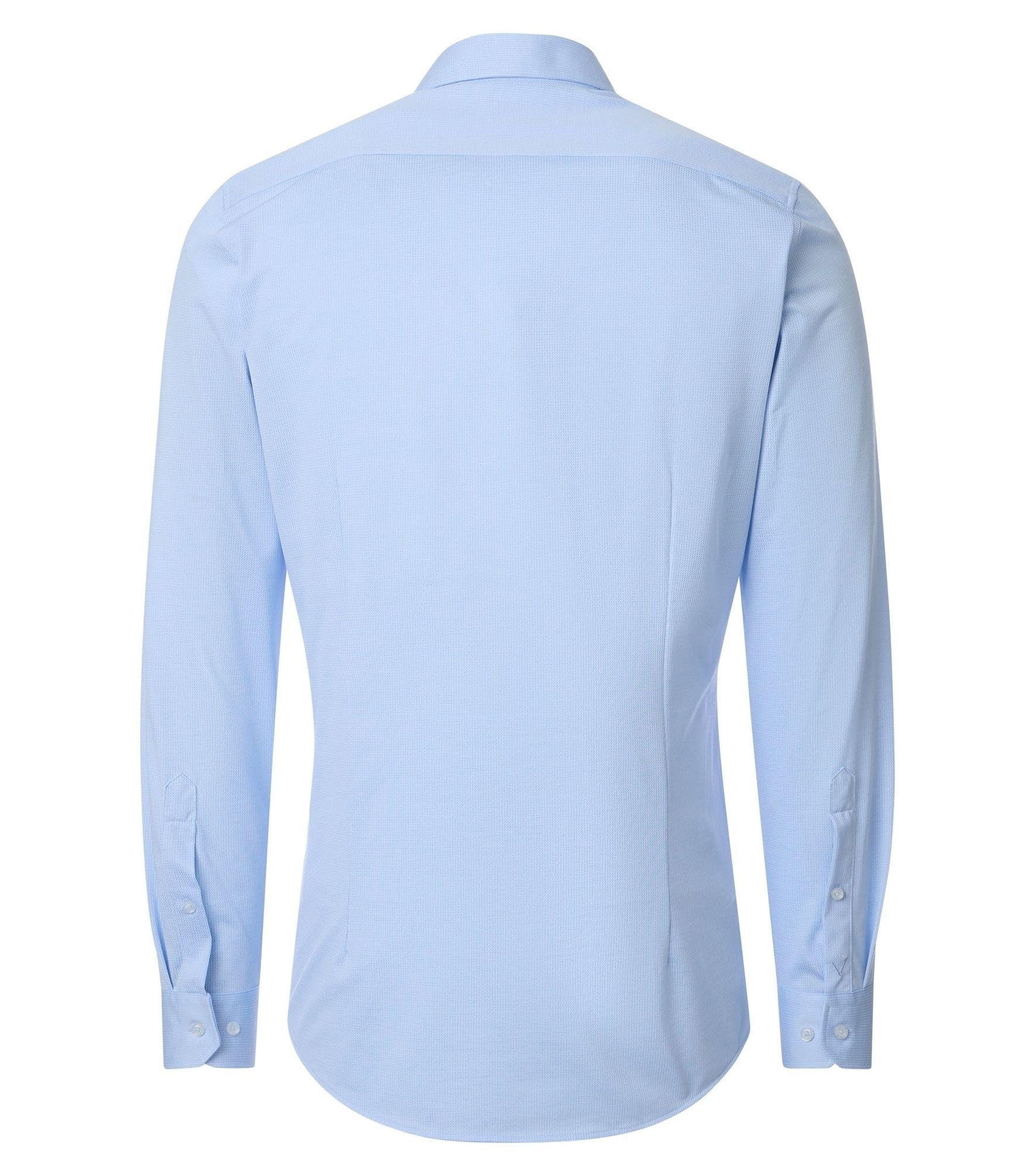 Venti - Modern Fit - Herren Langarm Hemd Jerseyflex (226110550), Größe:44, Farbe:Blau (100)
