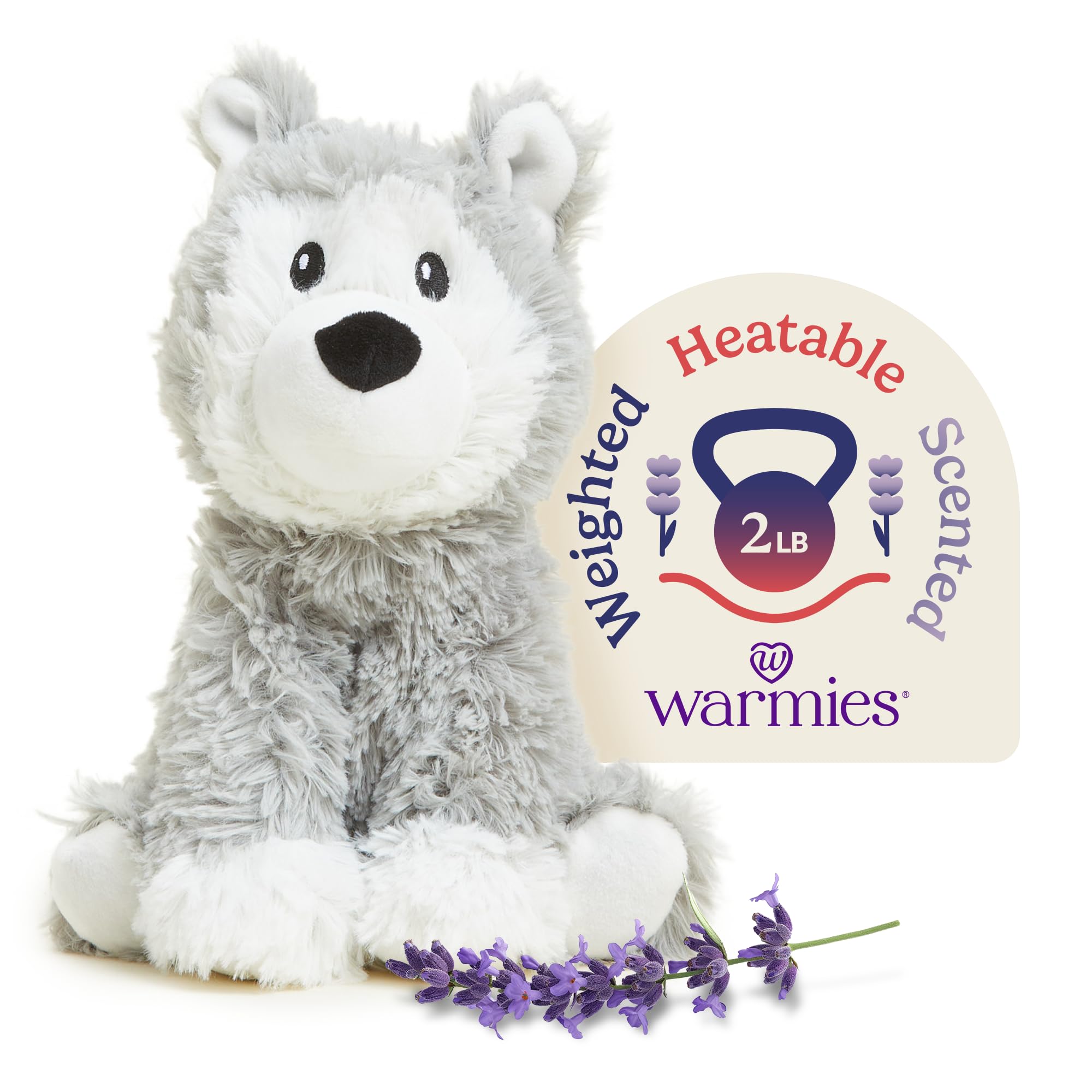 Warmies Microwavable And Stuffed Animals Husky Heated Stuffed