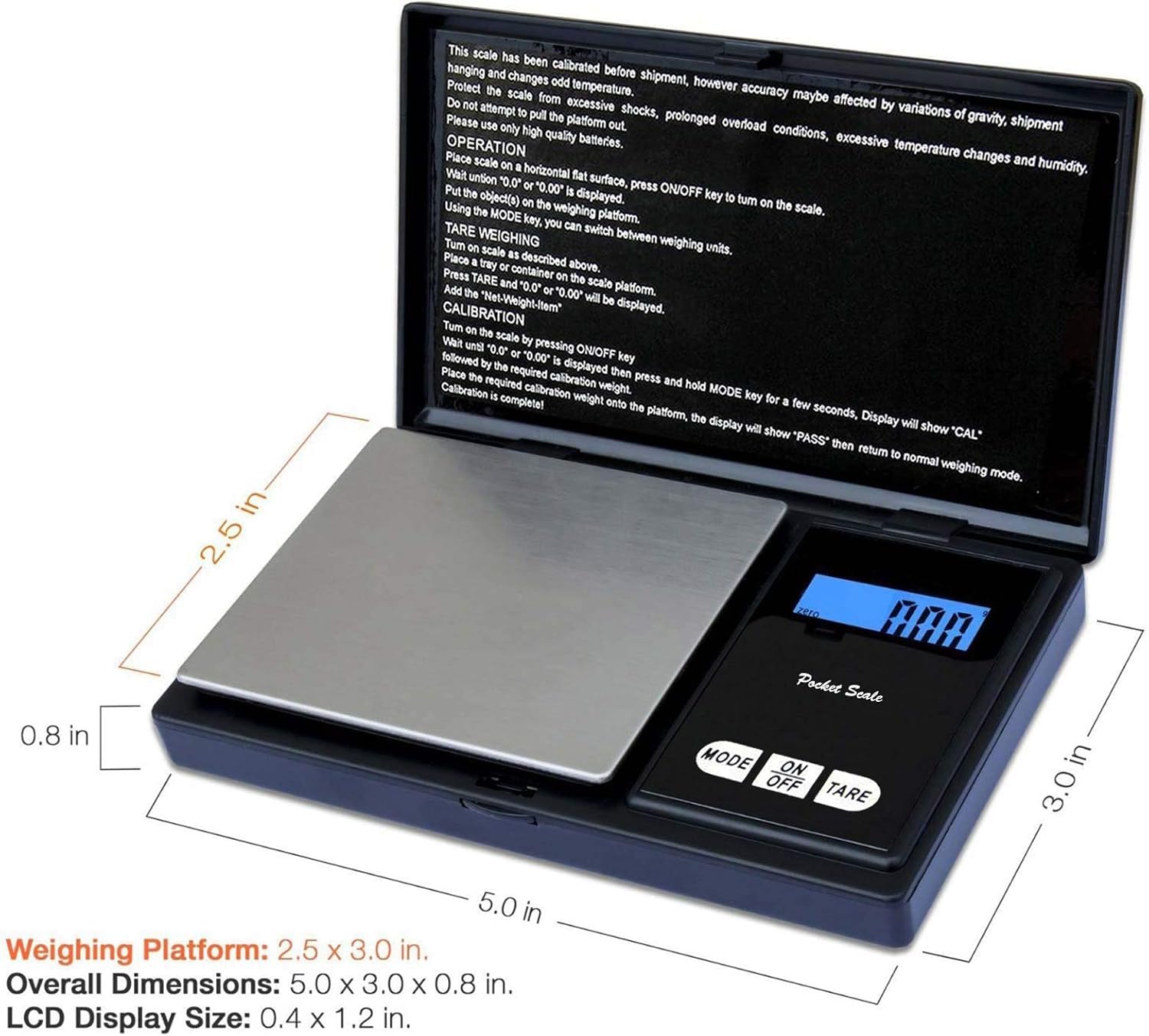 Mini Electronic Digital Pocket Scale Jewellery Weighing Scale 0.1G To 500G — Amazon image 2