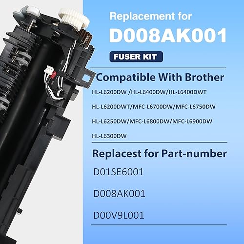 Vista 2 de D00V9L001/D008AK001/D01SE6001 Kit de unidad de fusor para HL-L6200DW HL-L6200DWT HL-L6250DW HL-L6300DW HL-L6400DW HL-L6400DWT MFC-L6700DDW W MFC-L6