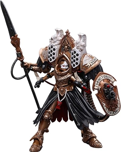 Miniatura 4 de HiPlay JoyToy Warhammer La Herejía Horus Figura Coleccionable Adepta Sororitas Abadesa Sanctorum Morvenn Vahl 118 Escala Figuras de acción JT8872