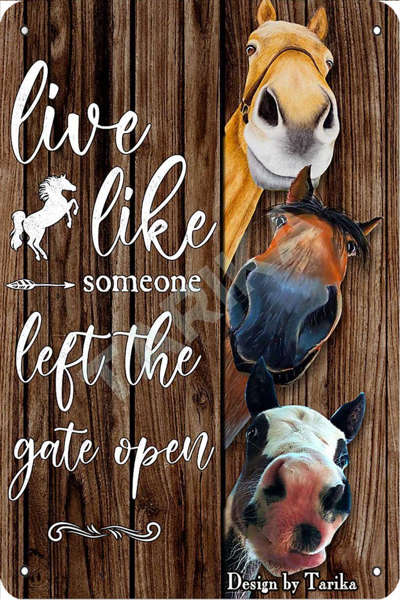Life is Like Someone Leaving The Door with The Asek Sign on Vintage Metal Sign Gift Bedroom Retro Novelty Cafe Store Tin Signs 12x16inch