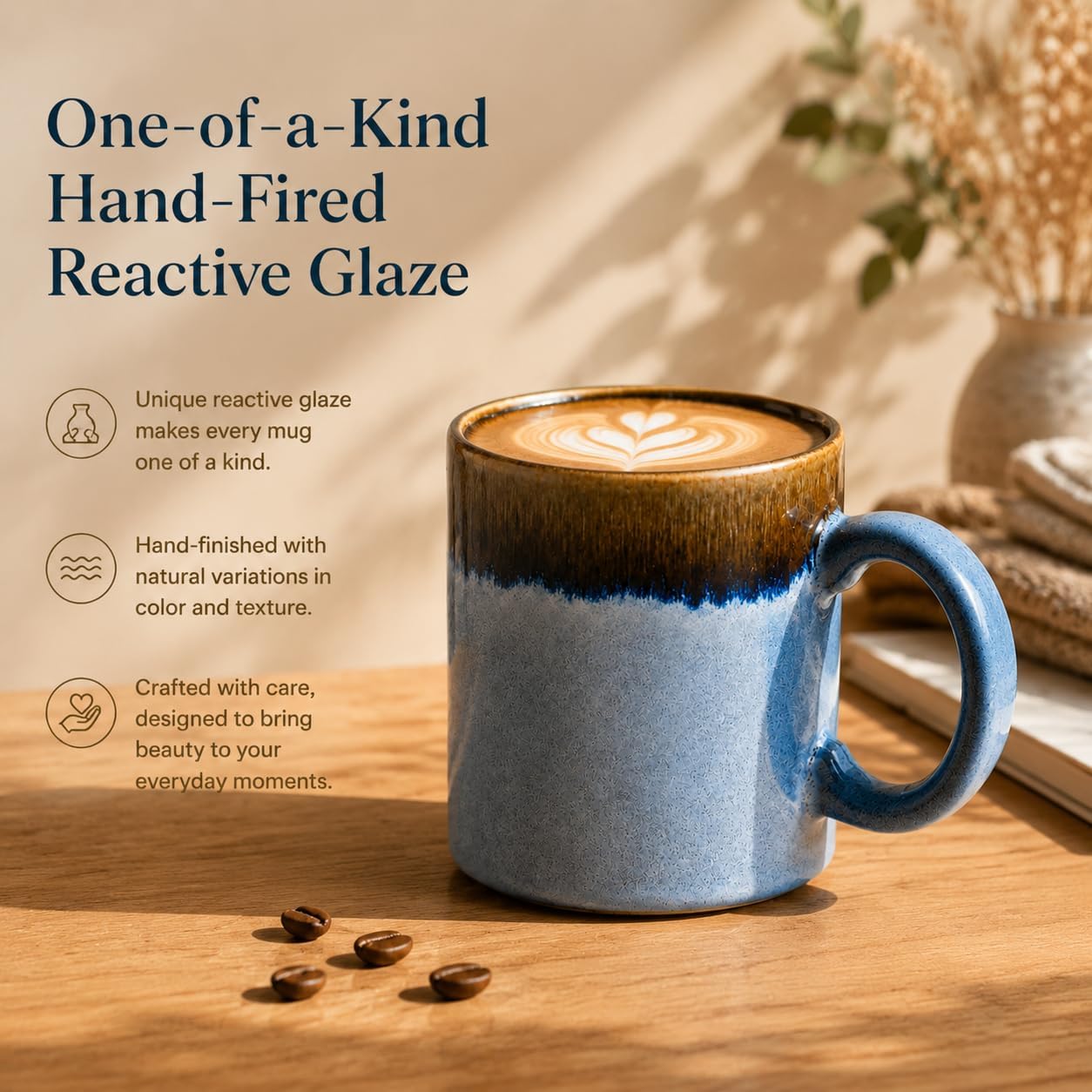 Large Coffee Mug, 20 oz Ceramic Coffee Mugs, Big Coffee Mug with Handle