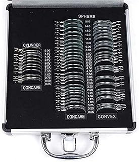 TFCFL 68pcs Trial Lens Set Metal Rim Aluminum Case Free Trial Frame Eye Protection Accessories