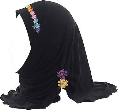 Amazon Com Cogongrass Girls Kids Muslim Hijab Islamic Arab Scarf Shawls With Beautiful Flowers For 3 To 8 Years Old Girls Us Stock Black 45cm 18 Inches Clothing Shoes Jewelry Amazon Com Cogongrass Girls Kids Muslim Hijab Islamic Arab Scarf Shawls With Beautiful Flowers For 3 To 8 Years Old Girls Us Stock Black 45cm 18 Inches Clothing Shoes Jewelry