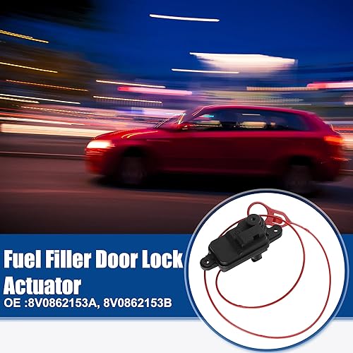 Miniatura 2 de ACROPIX Actuador de cerradura de puerta de llenado de combustible para Audi A3 A4 - Paquete de 1 negro