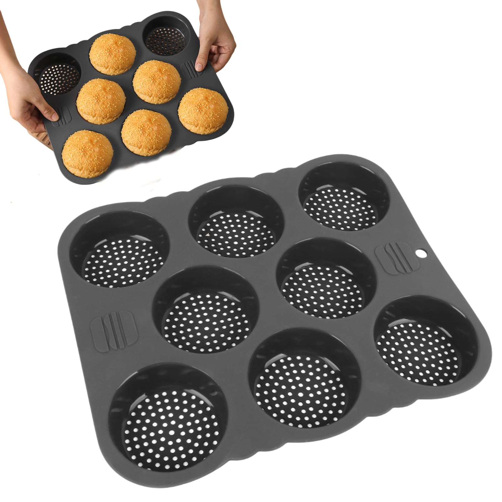 Moule à burger en silicone antiadhésif pour ne plus jamais rater le démoulage de vos pains
