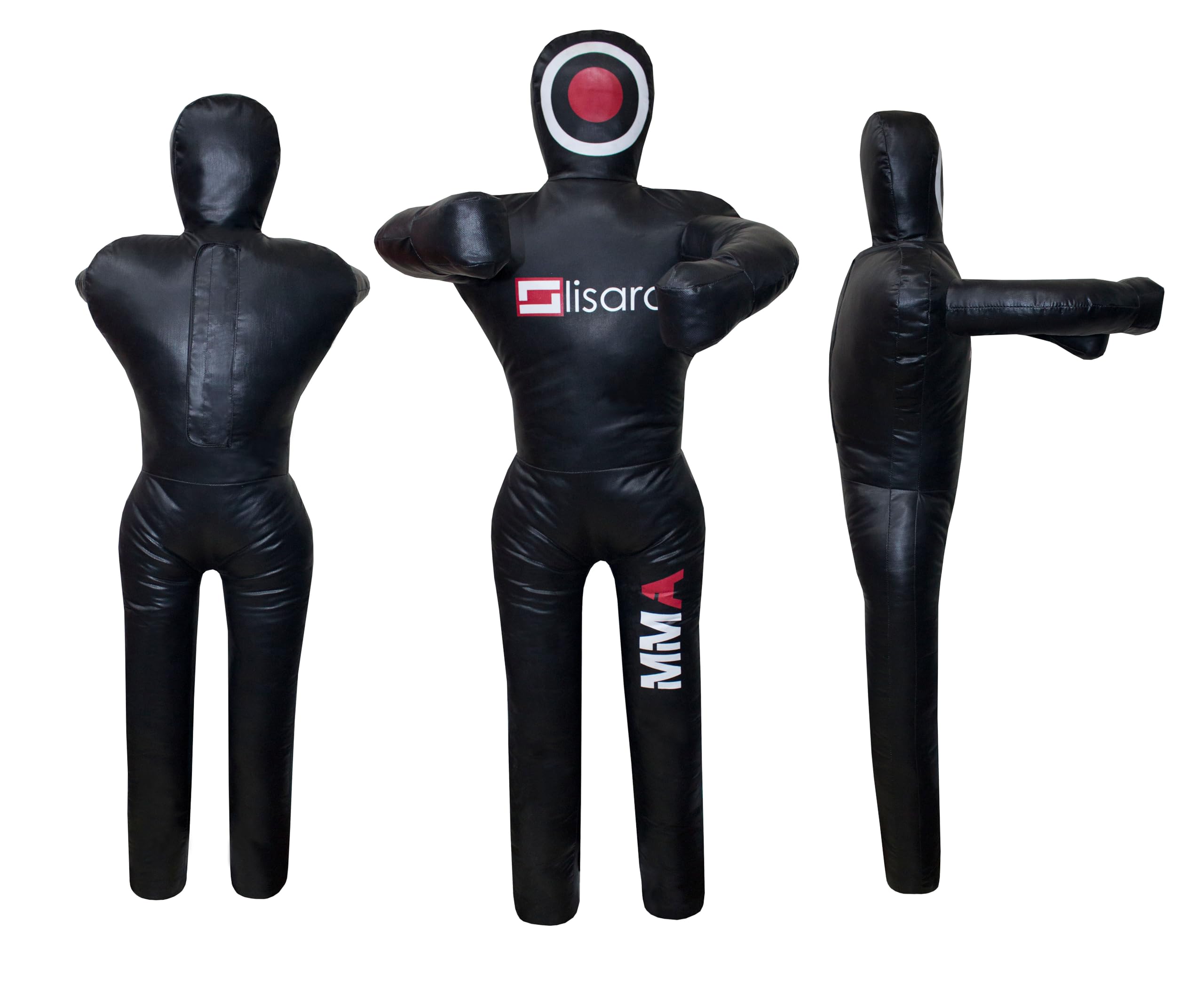 Lisaro Kunstleder - Wurfpuppe - Grappling - Dummy für MMA Kampfsport, Jiu Jitsu, Judo, Ringen, Wrestling. Gefüllt.