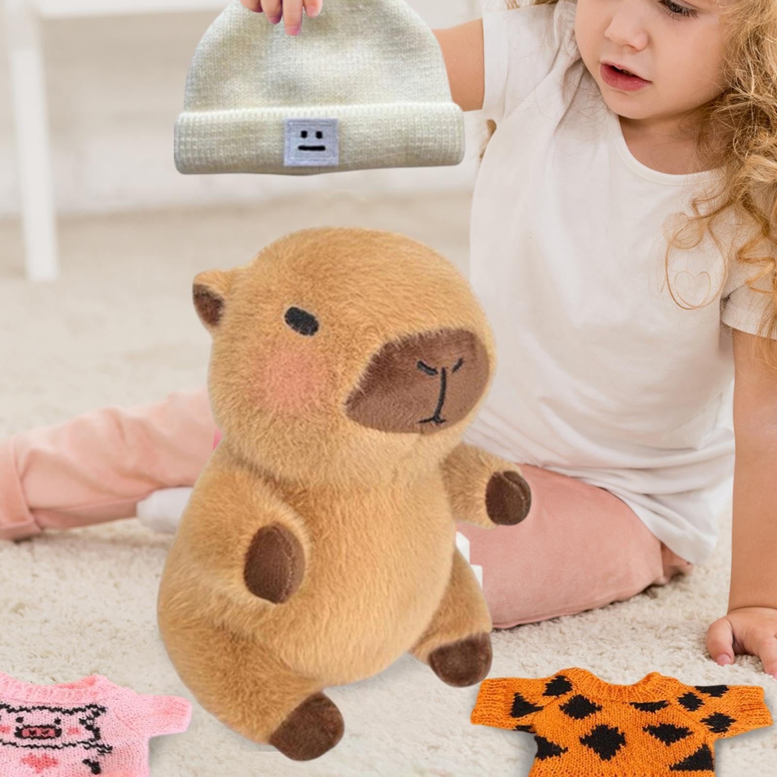 Amazon.co.jp: 23 cm カピバラのぬいぐるみ 10 着の服とアクセサリー 
