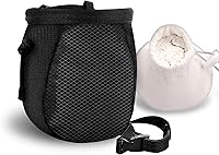 YERGOFEGEARS Adjustable Climbing Chalk Bag with Refillable Chalk Ball - Rock Climbing, Bouldering, Gym Essential