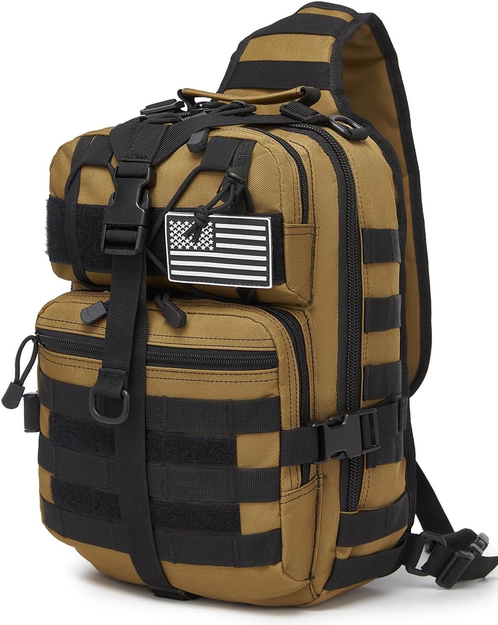 ATBP Tactical Sling Pack Big Crossbody Backpack Over Shoulder Bag Military for Men Hiking Outdoor Sport Gym