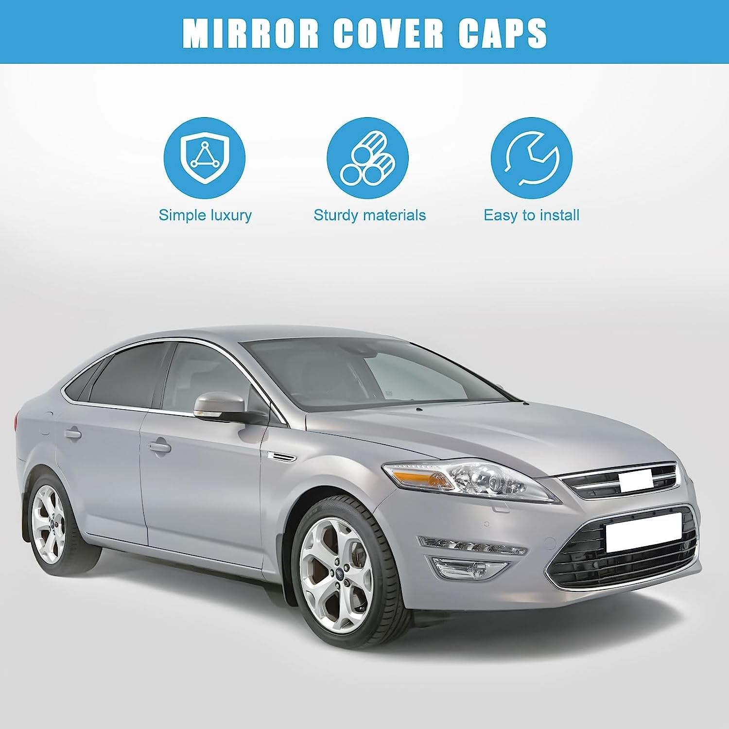 Calotta Retrovisore Destra Nera Per Ford Mondeo (03/2007 - 08/2010) - Ricambio Aftermarket Alta Qualità, Sostituisce 1539410, Garanzia 2 Anni