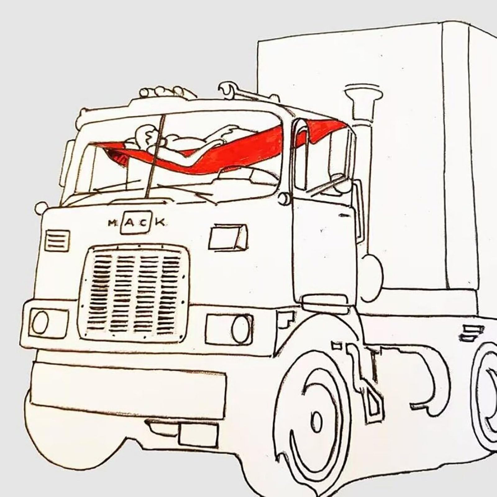 LKW Hängematte für Fahrerkabine – Tragbare Schlafmatte für LKW-Fahrer,Schnelle Montage ohne Bohren Inkl. Tragetasche für Fernfahrer & Camping