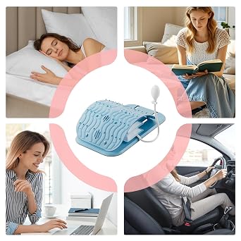 Lower Back Stretcher,Ergonomic Traction Device Massage | Lower Lumbar Back Spine Stretcher - for Exercise Shoulder Body Muscle Scoliosis Home Travel Workout Adults Men Women