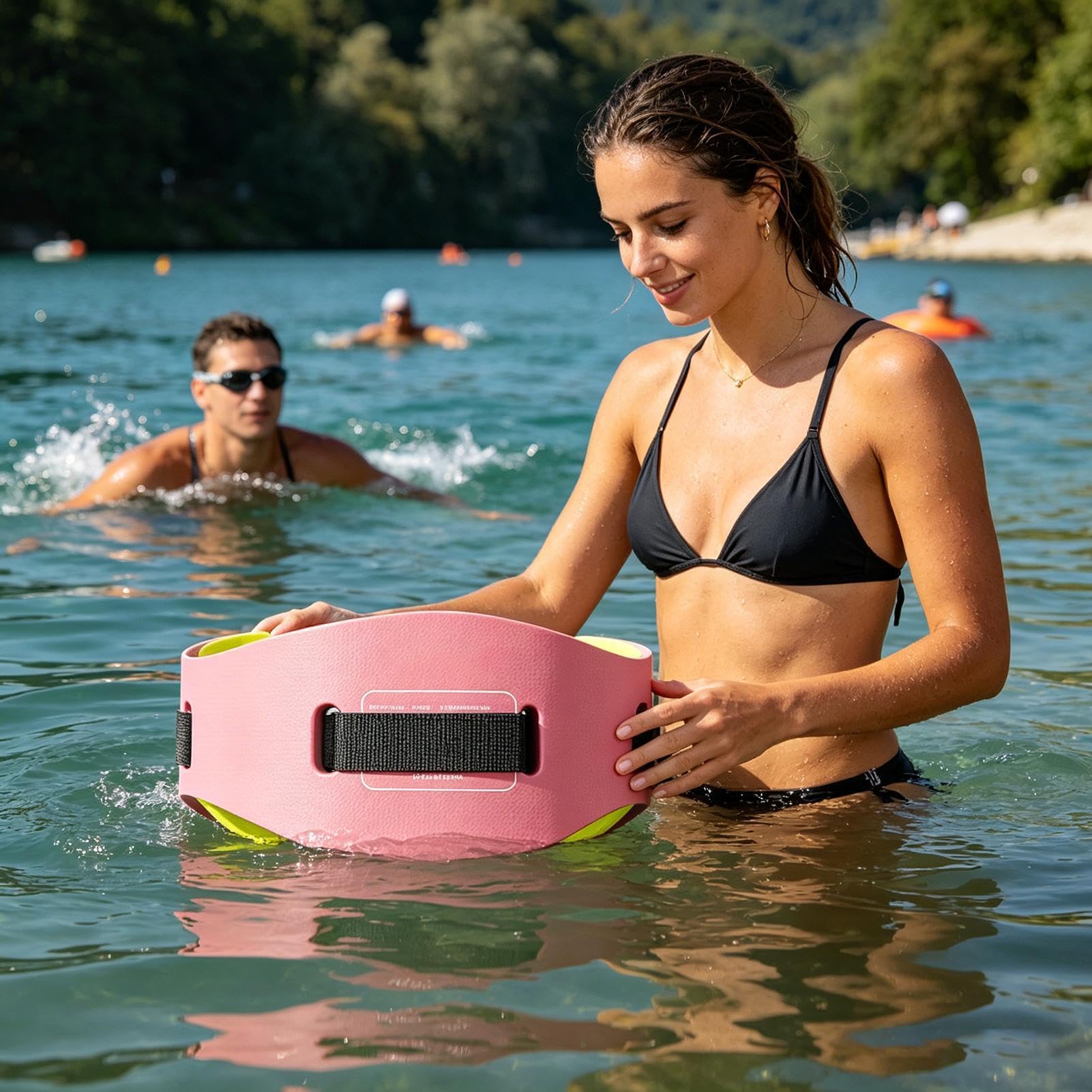 Flotteurs de piscine – Sécurité ergonomique haute densité pour adulte, ceinture de flottaison pour l'été, l'aérobic, la gym, l'entraînement aqua