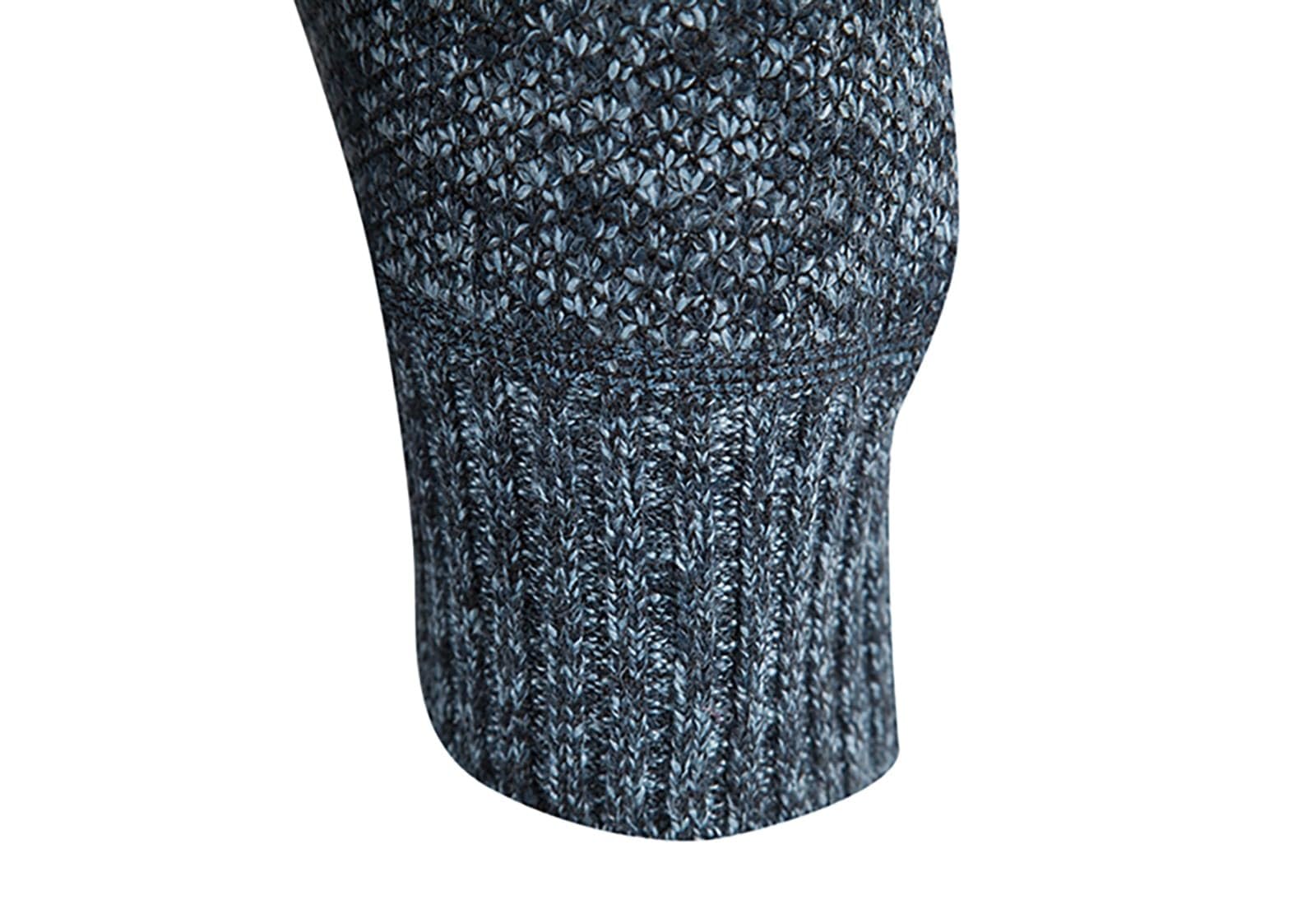 Generico Cardigan da Uomo Lavorato a Maglia, Maglione Caldo Invernale Foderato in Pile