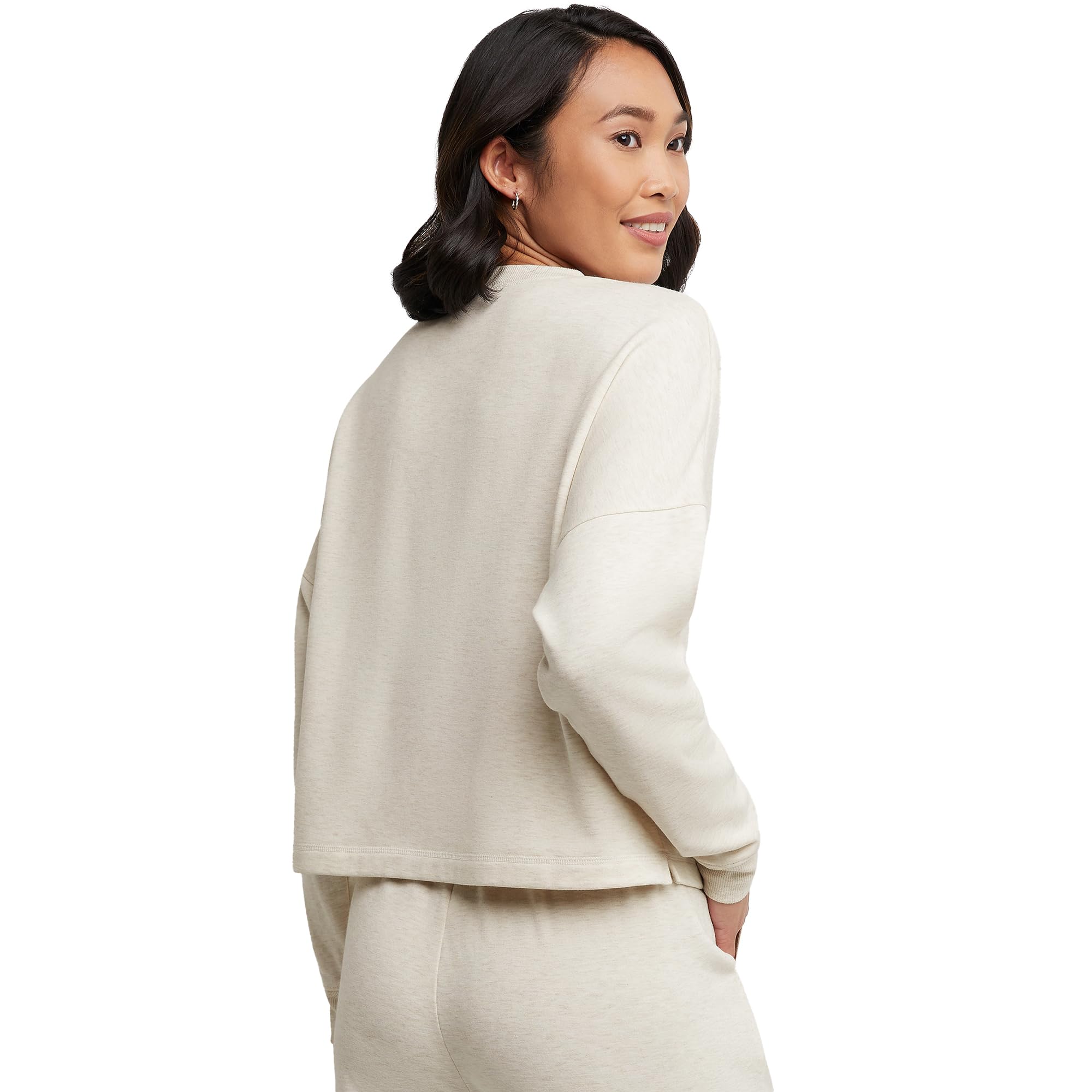 Hanes Originals Crop Sweatshirt, Soft Brushed Fleece Cropped Pullover, Plus Maillot de survêtement Femme
