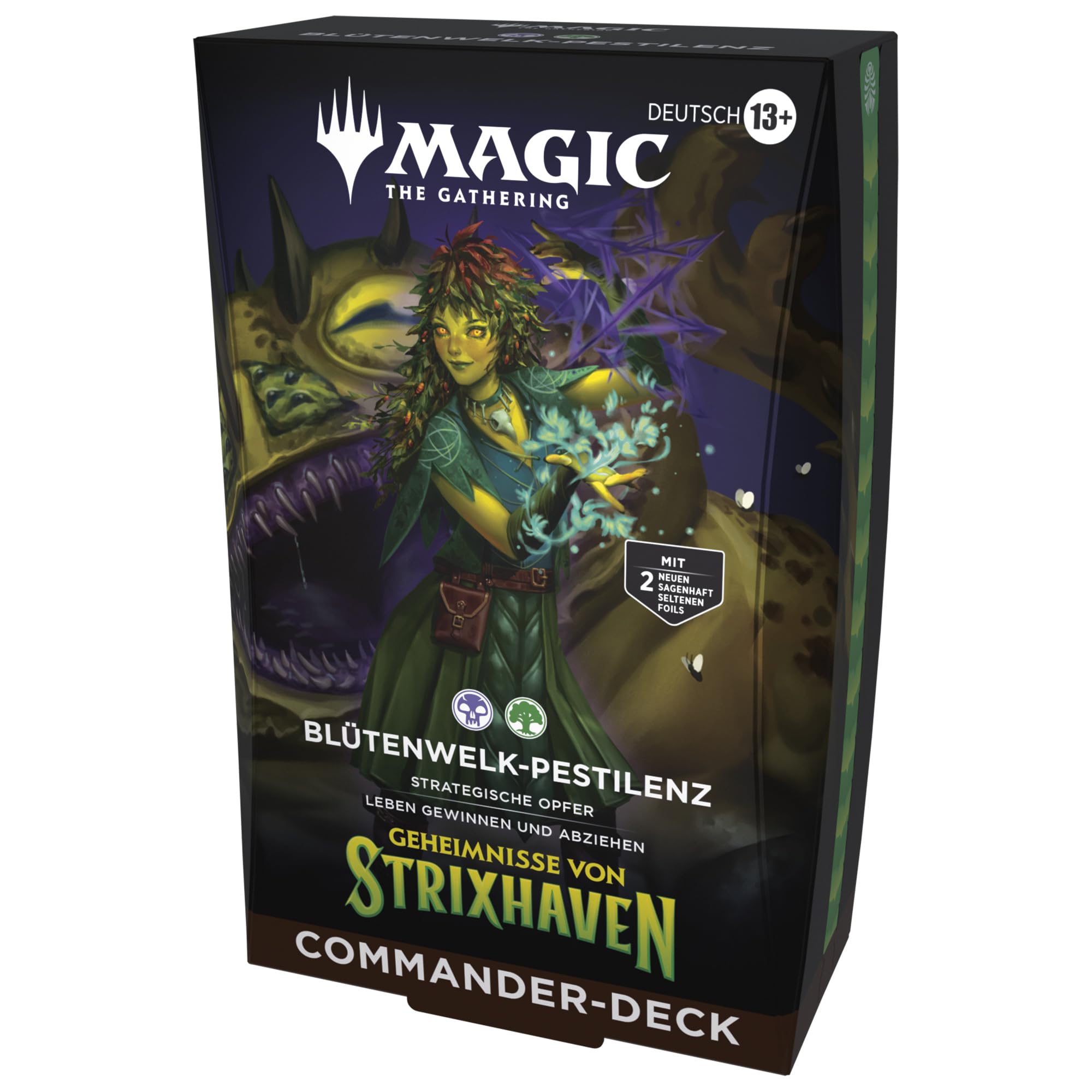 Magic: The Gathering Geheimnisse von Strixhaven Commander-Deck – Blütenwelk-Pestilenz (Deutsche Version)