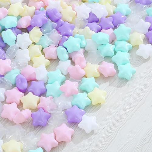 Miniatura 6 de Paquete de 100 bolas para hoyo de bolas, 10 colores perlados, libres de BPA y ftalatos, no tóxicas, a prueba de aplastamientos, bola de plástico