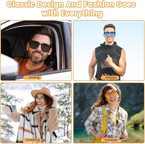 Miniatura 7 de Lentes inteligentes anti luz azul para mujeres y hombres, lentes Bluetooth con micrófono integrado, auriculares de oído abierto, altavoz, sonido