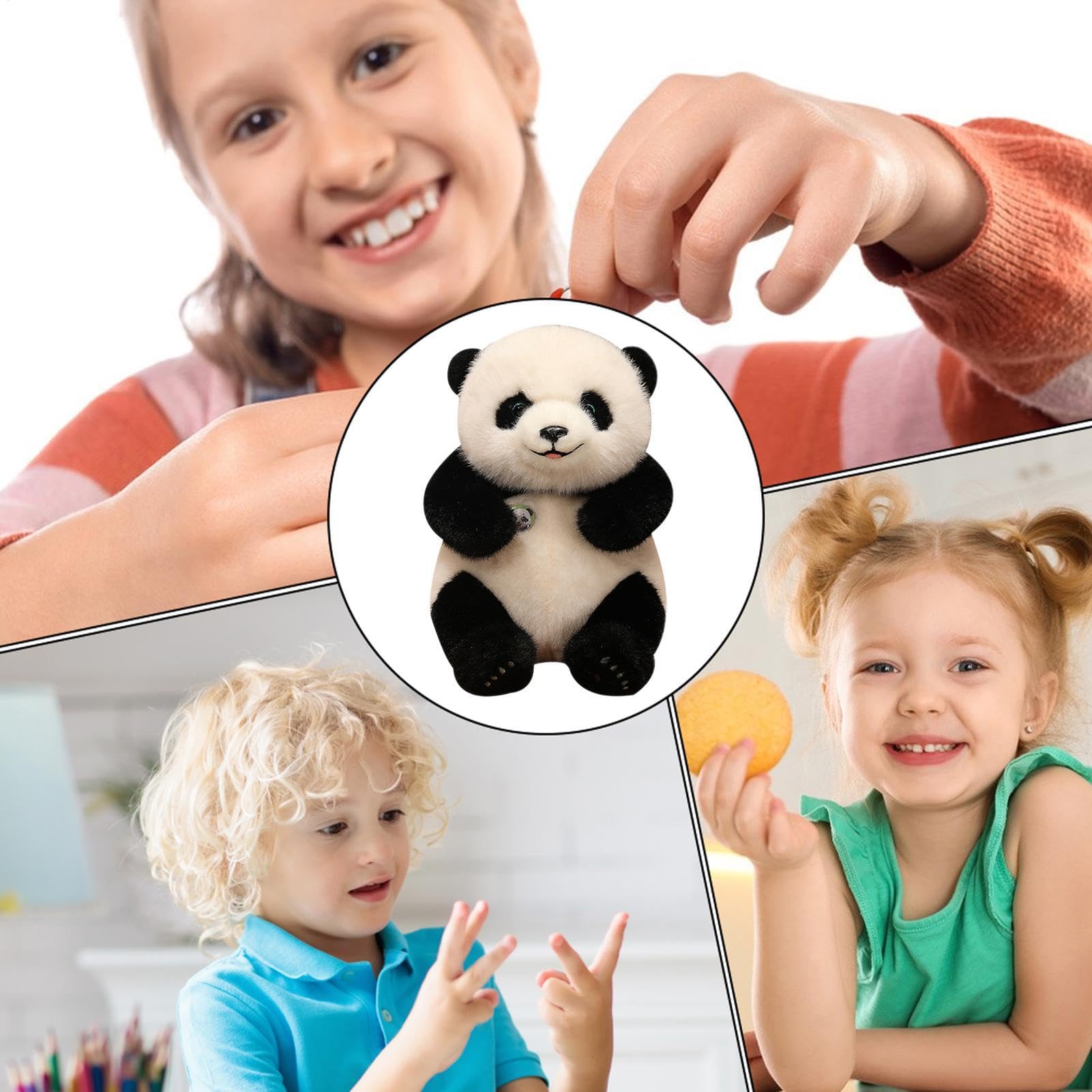 Pluszowa zabawka Panda, poduszka z kreskówkowej pandy, miękka pluszowa Panda, dekoracyjna poduszka Panda, poduszka pluszowa niedźwiedzia, urocza poduszka do spania Panda dla dziewczynek