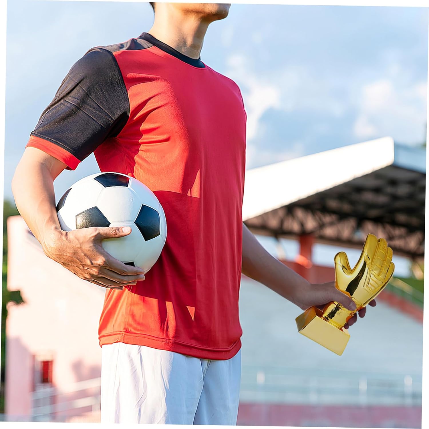 Soccer Trophy Decor Goalkeeper Glove Trophy Award Soccer Supply Wear Resistant Glove