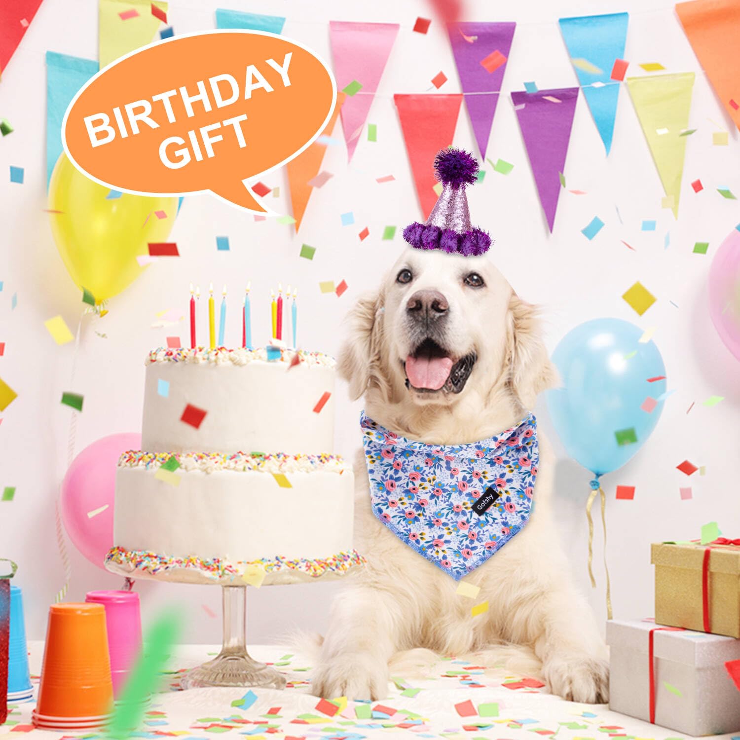 Pañuelos de primavera para perros, tamaño pequeño, 4 unidades, bandana para cachorros, naranja, rosa, azul, estampado floral, pañuelo, bufanda, accesorios para perros pequeños, gatos, regalo