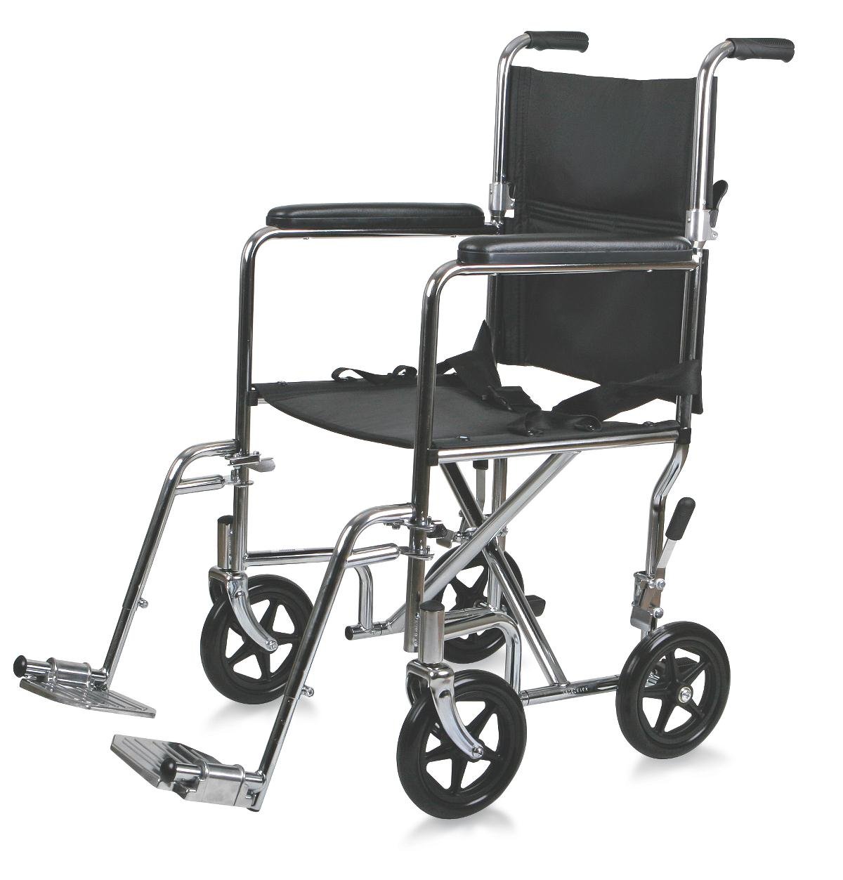 Medline Transport Chair - 300 lb Capacity -1